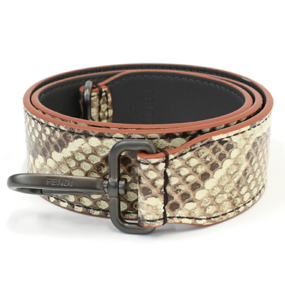 Fendi You Brown Bag Leather Python Accessory Shou… - image 2
